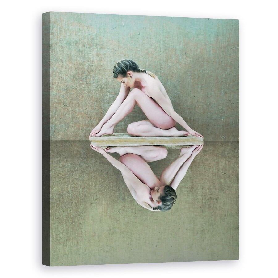 Tablou canvas - Deformarea, Nud, Dezbracat, Oglinda, 24 x 30 cm