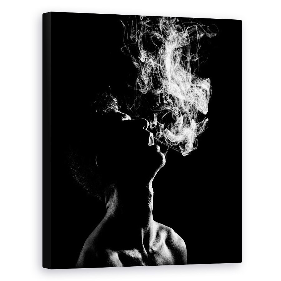 Tablou canvas - Schita, Intuneric, Punct, Punct, Alb-Negru, 24 x 30 cm