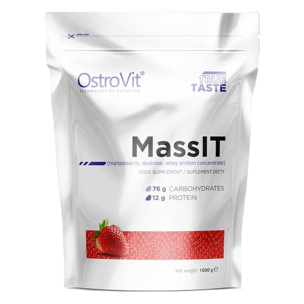 Supliment alimentar pentru Cresterea Masei Musculare, OstroVit MassIT - 1000 gr (10 doze)