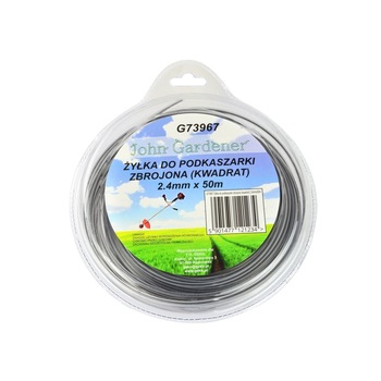 Fir pentru taiere cu profil patrat 2.4mm x 50m, GEKO G73967 Fir pentru taiere cu profil patrat 2.4mm x 50m, GEKO G73967