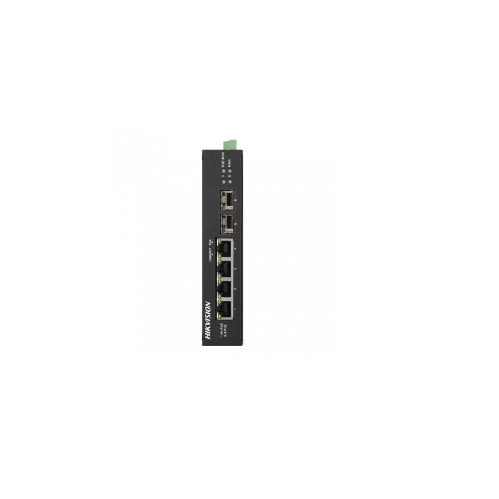 Switch 4 porturi Gigabit PoE 2 porturi uplink SFP - HIKVISION DS-3T0506HP-E-HS
