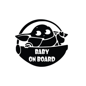 Sticker Auto, ORACAL, Baby on board, Alb, 20 x 18 cm Sticker Auto, ORACAL, Baby on board, Alb, 20 x 18 cm