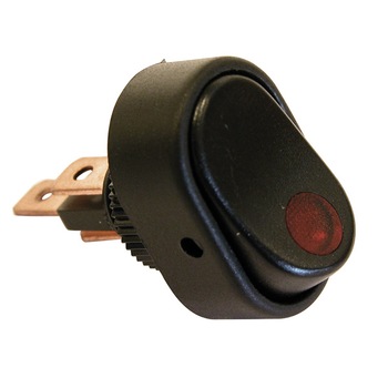 Intrerupator basculant cu LED 12V - 30A - Rosu Intrerupator basculant cu LED 12V - 30A - Rosu