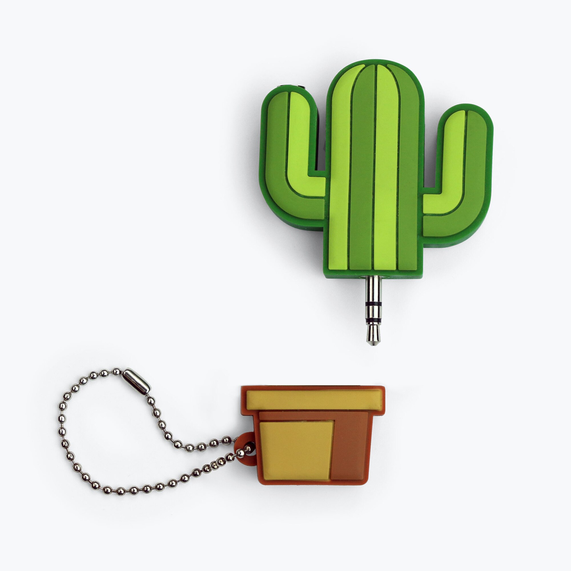 Audio splitter cactus, Mustard, Multicolor