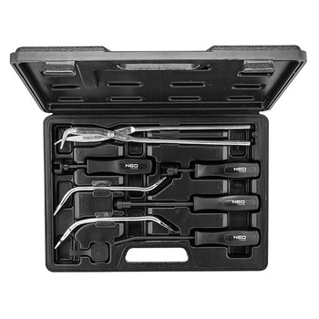 Set pentru montarea/demontarea sabotilor de frana, Neo Tools, 11-131, 8 piese Set pentru montarea/demontarea sabotilor de frana, Neo Tools, 11-131, 8 piese