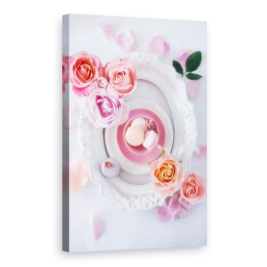 Tablou canvas - Romantism Roz, Pastel, Culori Pastelate, Trandafiri, 80x120 cm