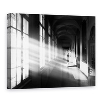 tablou canvas - nu renunta la fetita lumina raze de lumina raze alb-negru femeie 60 x 80 cm imagen 4_0_
0