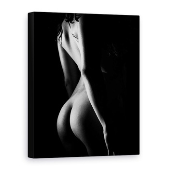 Tablou canvas - Freya , Chiaroscuro, Femeie, Nud, 30 x 40 cm Tablou canvas - Freya , Chiaroscuro, Femeie, Nud, 30 x 40 cm