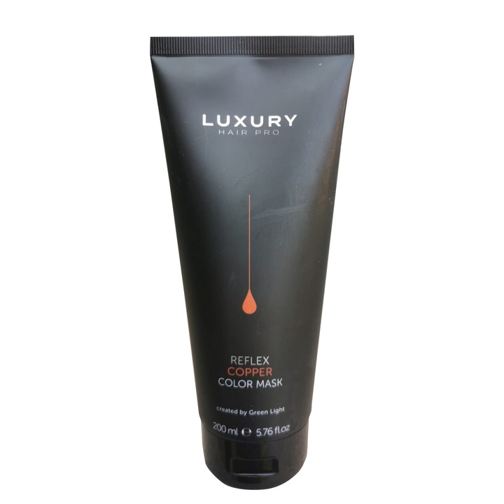 Masca coloranta COOPER Luxury Hair Pro, pentru intretinera si intensificarea culorii parului aramiu, 200 ml