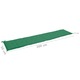 Perna de banca de gradina vidaXL, verde, 200x50x3 cm, textil oxford, 0.68 kg