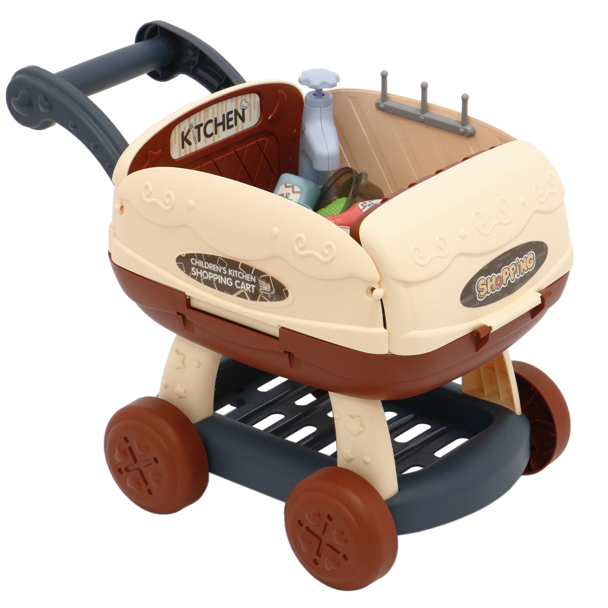 Комплект за игра M-Toys, Трансформираща се количка за супермаркет с ...