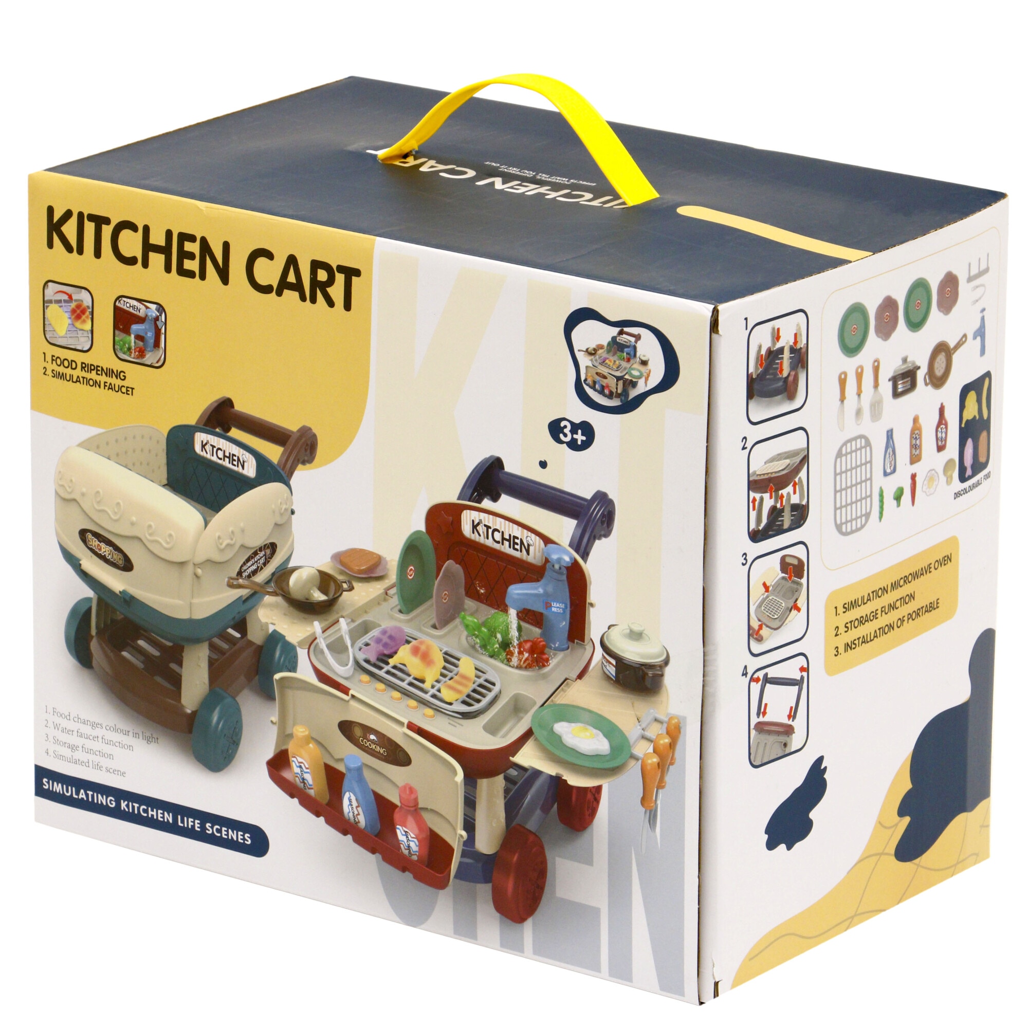 Комплект за игра M-Toys, Трансформираща се количка за супермаркет с ...