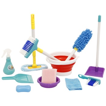 Set de curatenie M-Toys, 12 accesorii Set de curatenie M-Toys, 12 accesorii