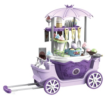 Set de joaca M-Toys Magazinul cu Inghetata 4in1, 69 piese, Mov Set de joaca M-Toys Magazinul cu Inghetata 4in1, 69 piese, Mov