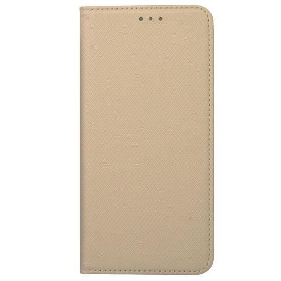 Husa Flip Huawei P40 Lite E - iberry Smart Book Tip Carte Auriu