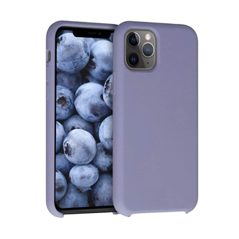 Carcasa Edman din silicon captusita cu microfibra la interior si colturi intarite, pentru Iphone 11 Pro Max, Rock Blue Carcasa Edman din silicon captusita cu microfibra la interior si colturi intarite, pentru Iphone 11 Pro Max, Rock Blue