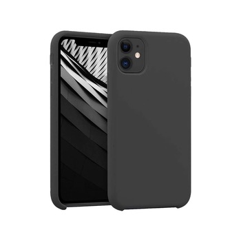 Carcasa Edman din silicon captusita cu microfibra la interior si colturi intarite, pentru Iphone 11 Pro, Negru Carcasa Edman din silicon captusita cu microfibra la interior si colturi intarite, pentru Iphone 11 Pro, Negru