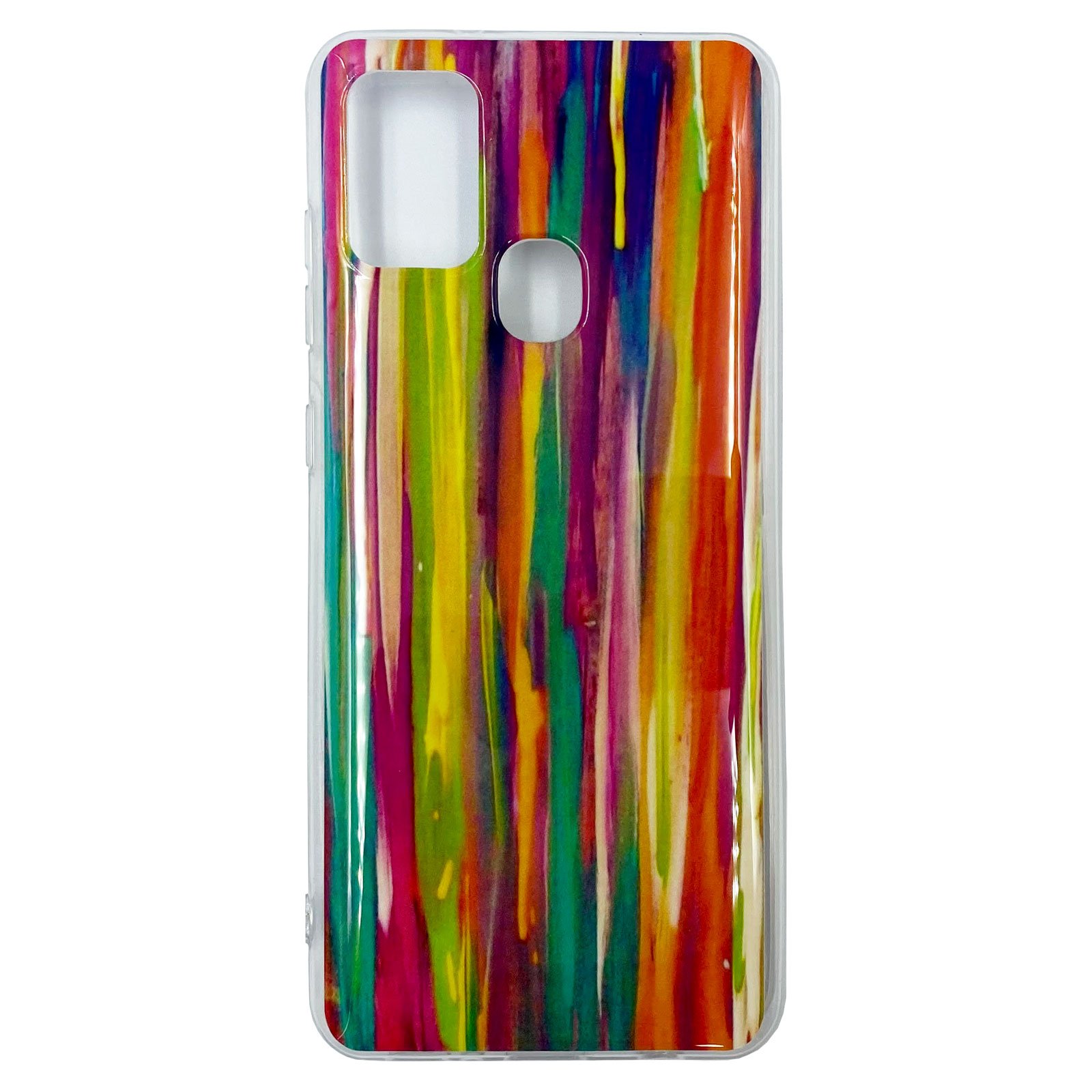 Husa Samsung Galaxy A21s model Colorful Stripes, Silicon, TPU, Viceversa Multicolor