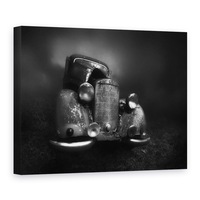 tablou canvas - un vechi benz in ceata masina ruginit oldtimer mercedes-benz 30 x 40 cm imagen 2_0_
0