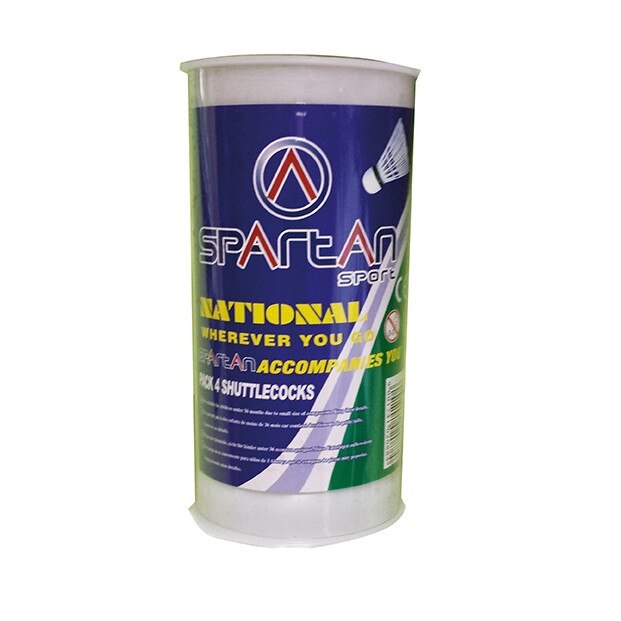 Set 4 fluturasi badminton iMK®, nylon cu cap de pluta