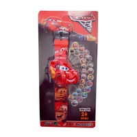 ceas de jucarie copii 2 in 1 cu 24 de proiectii holograme figurina detasabila model cars  3 ani imagen 10_0_
0