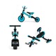 Tricicleta transformabila 3 in 1, Milly Mally, Optimus Blue