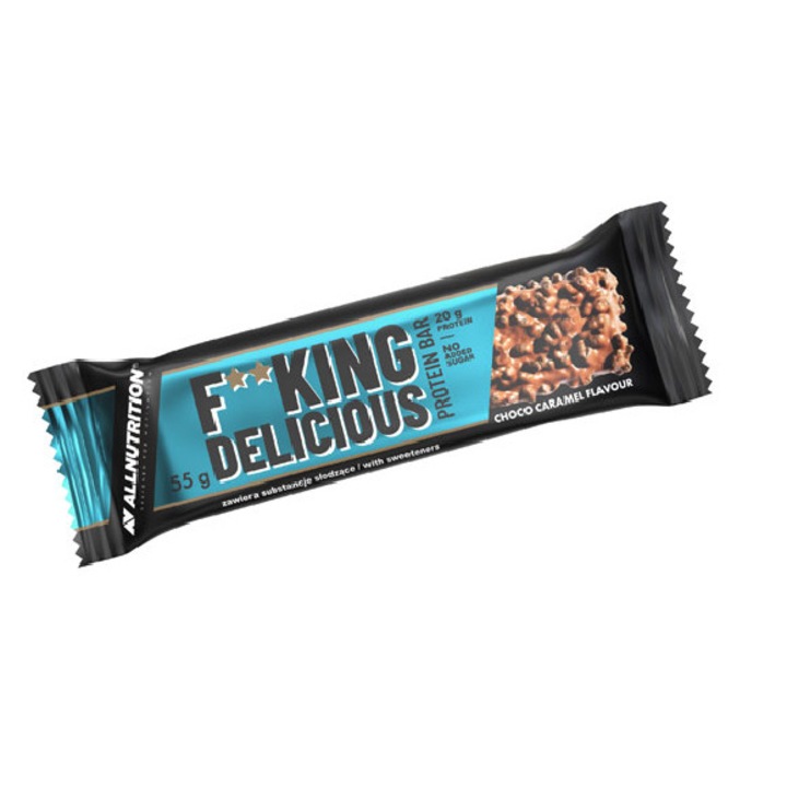Протеинов бар - F ** King Delicious Protein Bar - 55 gr, Choco Caramel