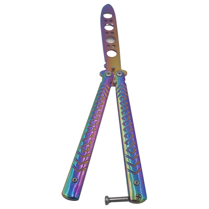 Cutit antrenament fluture butterfly, fade cameleon, fara tais, dalimag, 21,1 cm