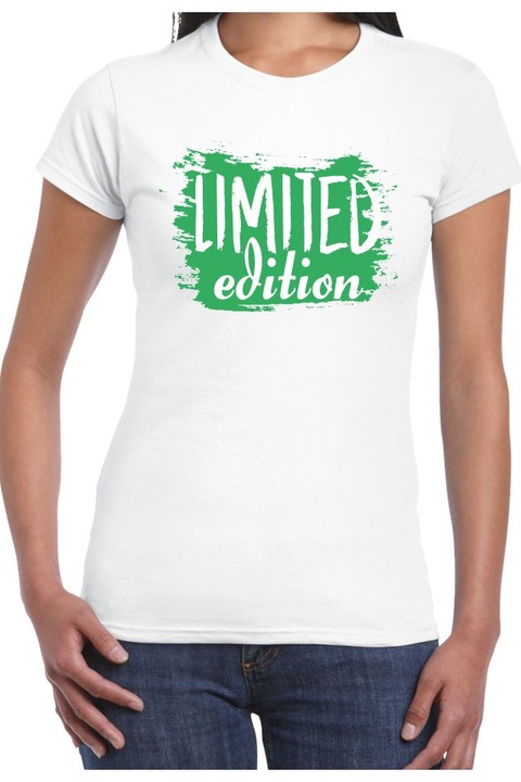 Tricou dama, alb, bumbac, XL, LIMITED EDITION