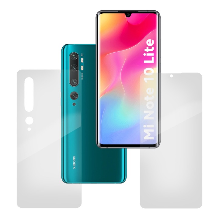 Комплект от 2 фолиа SILKASE за Xiaomi Mi Note 10, защита на телефон, възобновяем силикон