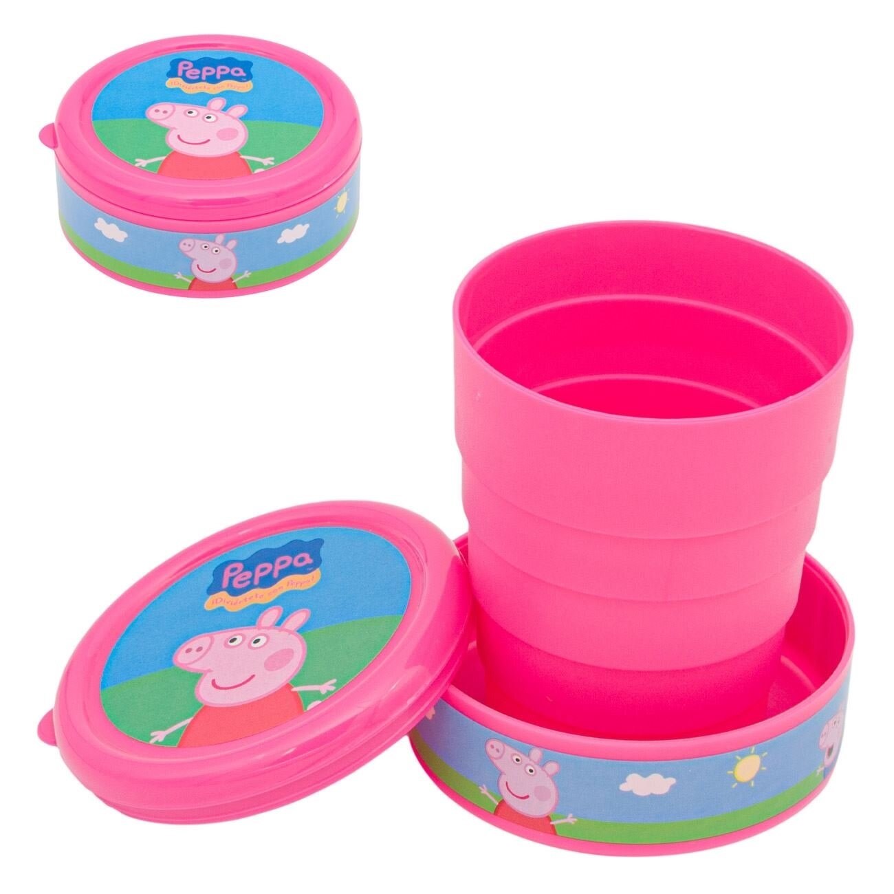 Pahar de apa, suc,retractabil,Peppa,multicolor