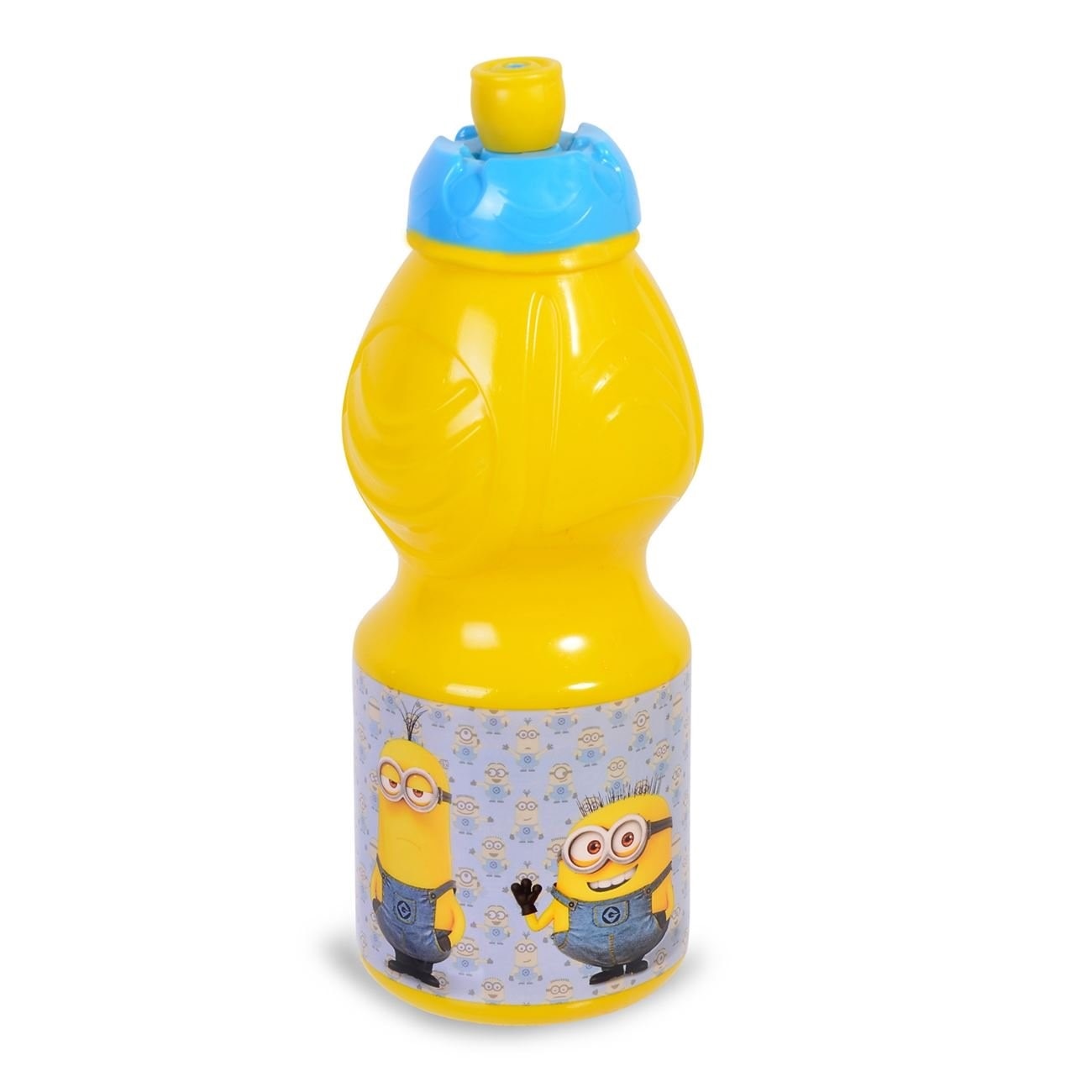 Sticla de apa, suc,cu capac,Minions,multicolora