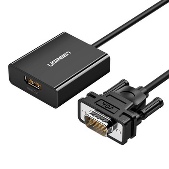 Convertor UGREEN CM269 VGA la HDMI 30 cm Convertor UGREEN CM269 VGA la HDMI 30 cm