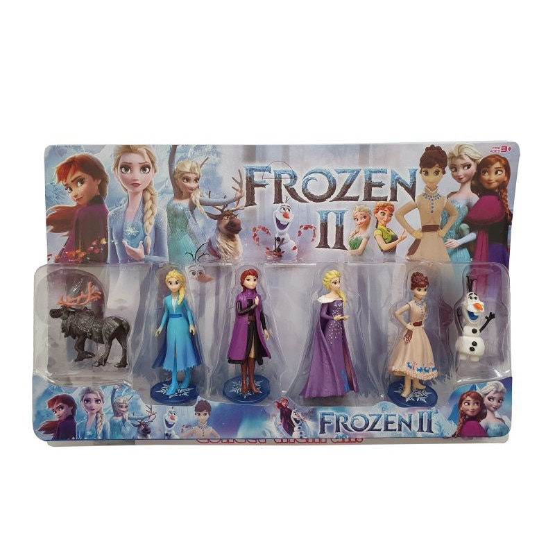 Set 6 figurine tip Frozen 2, stand sustinere, inaltime figurina 10 cm, multicolor, + 3 ani