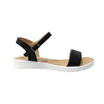 Sandale Joase Comode cu Talpa Flexibila din Piele Naturala Mateo Shoes, Negru Sandale Joase Comode cu Talpa Flexibila din Piele Naturala Mateo Shoes, Negru