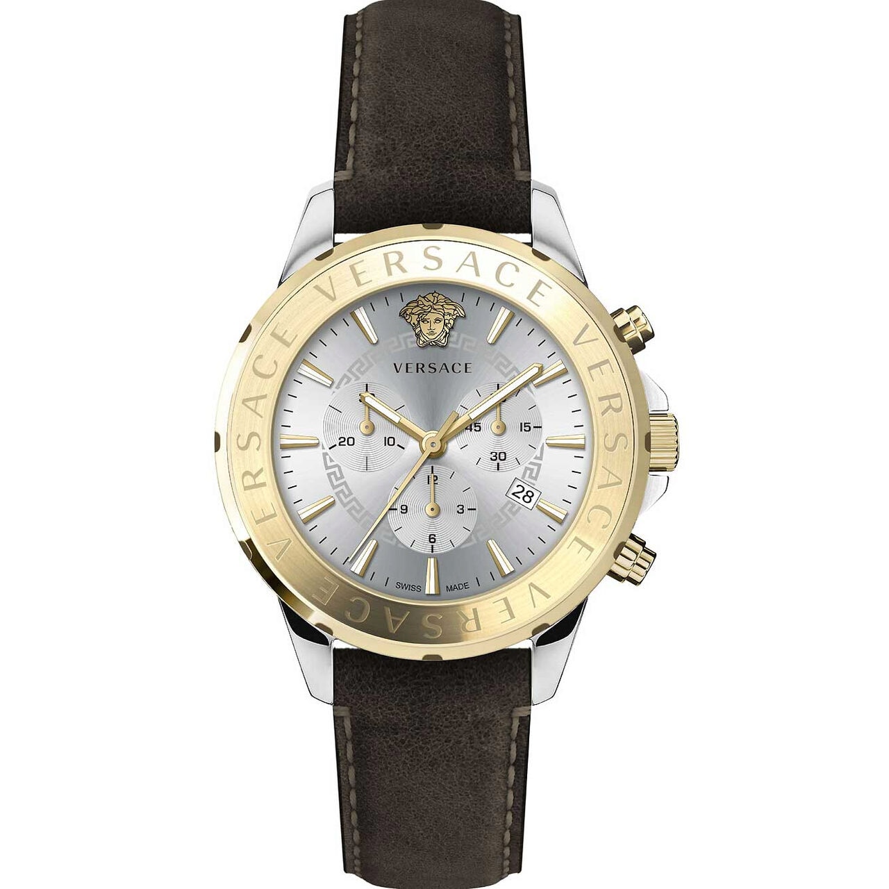 Ceas barbatesc Versace VEV600219, Quartz, 44mm, 5ATM, Argintiu