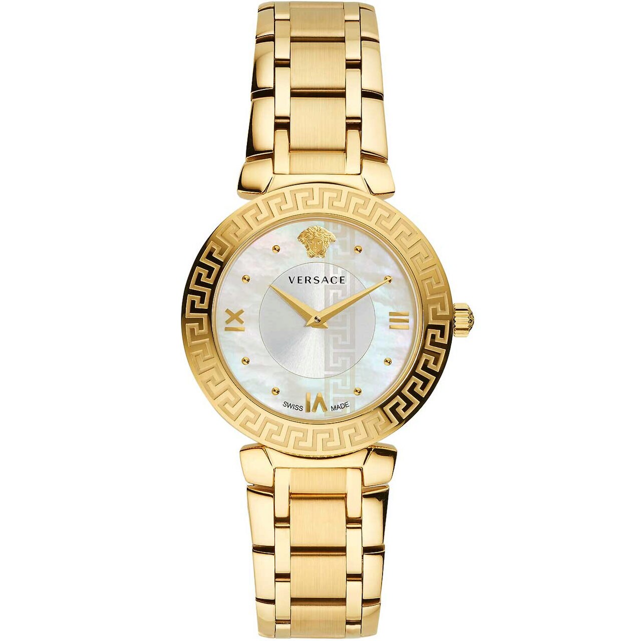 Ceas de dama Versace V16070017, Quartz, 35mm, 3ATM, Auriu