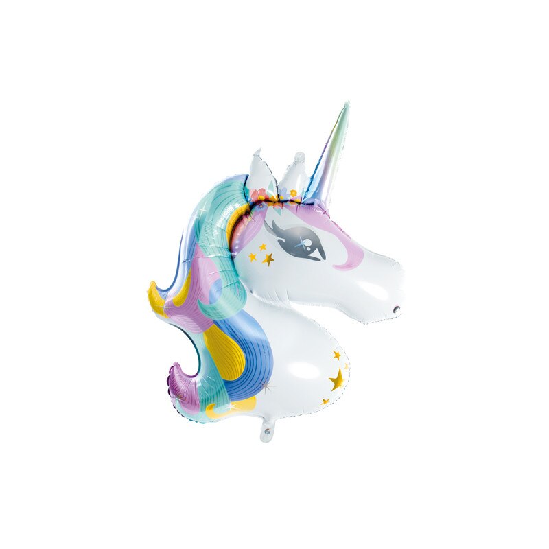 Balon folie figurina unicorn, Deco, Multicolor, 73x90cm