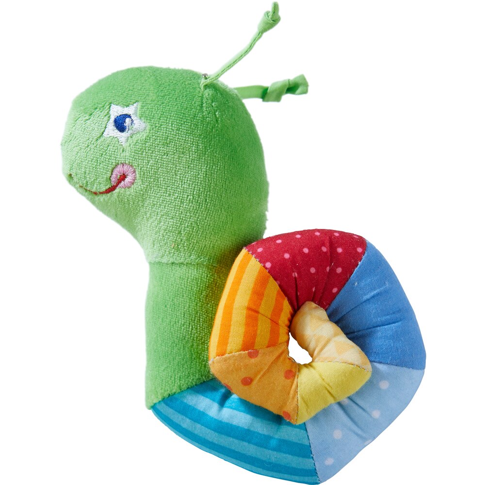 Jucarie zornaitoare Sarpe Curcubeu, 0 luni +, Haba