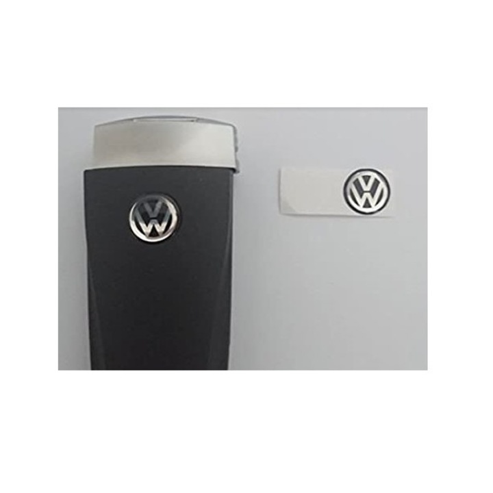 Emblema logo sticker sigla 10mm pentru cheie Volkswagen Passat B6, B7, CC, Golf 7