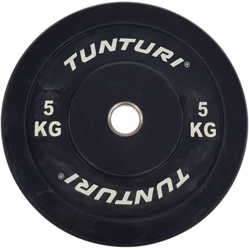 Disc cauciuc Tunturi Bumper, 5 kg, negru Disc cauciuc Tunturi Bumper, 5 kg, negru