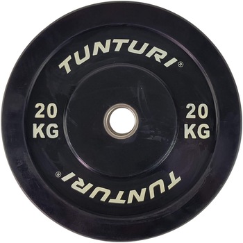 Disc cauciuc Tunturi Bumper, 20 kg, negru Disc cauciuc Tunturi Bumper, 20 kg, negru