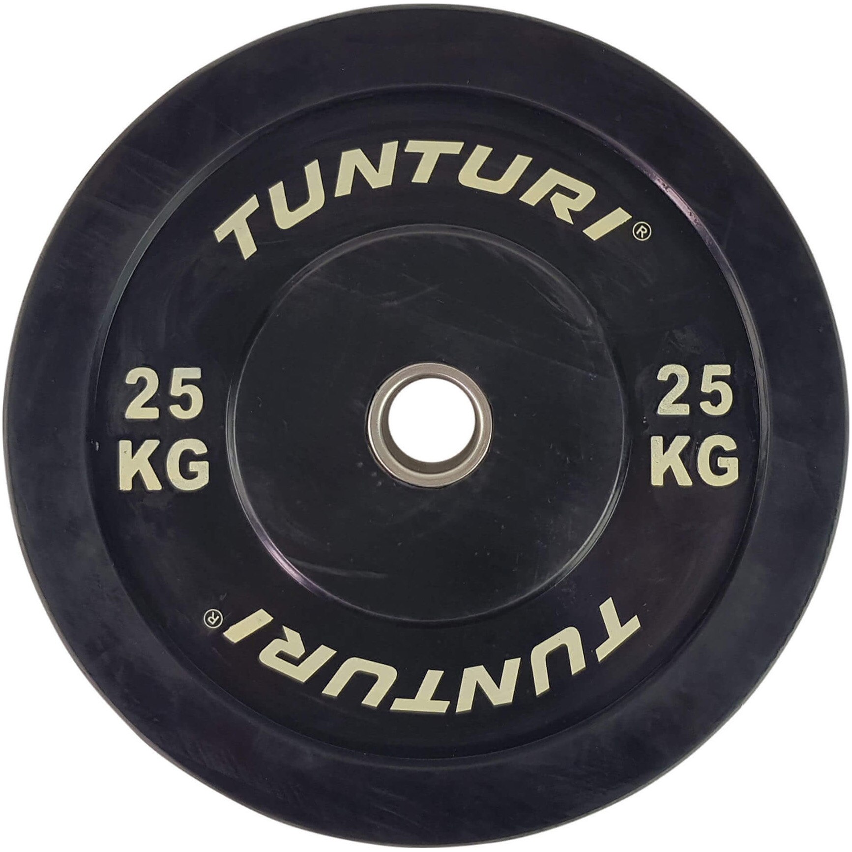 Disc cauciuc Tunturi Bumper, 25 kg, negru