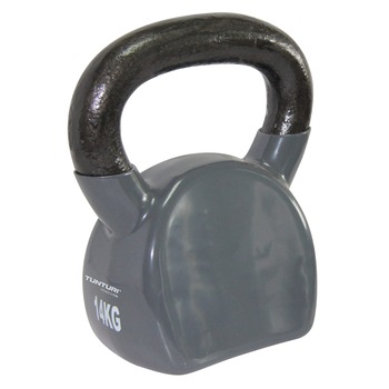 Kettlebell vinil Tunturi, 14kg, gri Kettlebell vinil Tunturi, 14kg, gri
