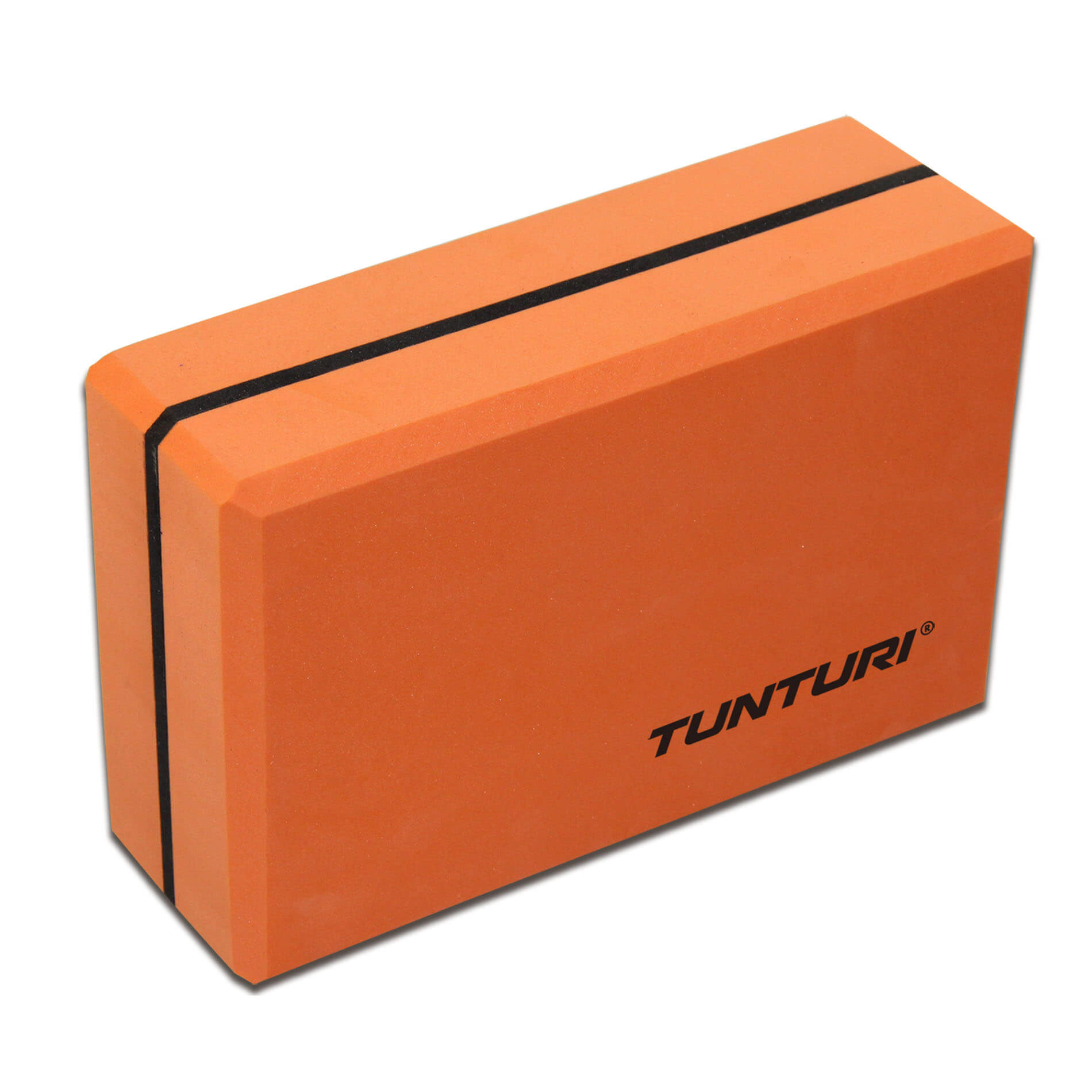 Caramida yoga Tunturi, orange/negru