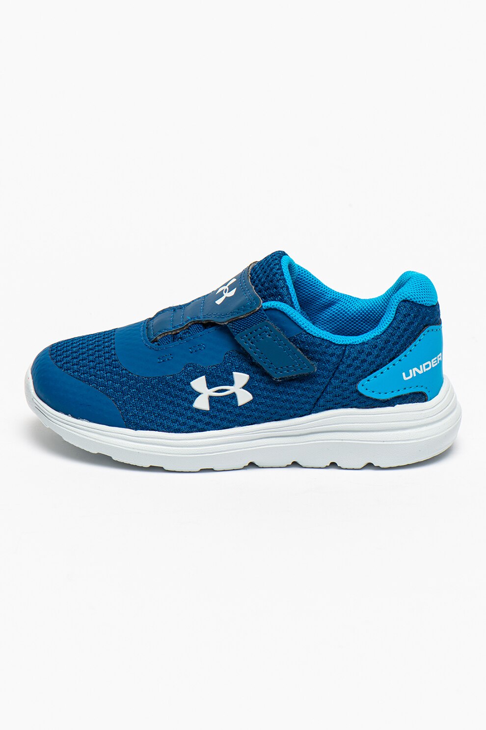 Under Armour, Pantofi cu velcro pentru alergare Surge 2 AC, Albastru