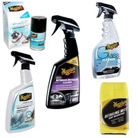 pachet cosmetica auto premium meguiars pentru interior made in usa  contine  manusa microfibrasolutie improspatare mocheta si tapiterie solutie curatare geamuri solutie curatare interior si odorizant pentru sistemul de ventilatie imagen 13_0_
0