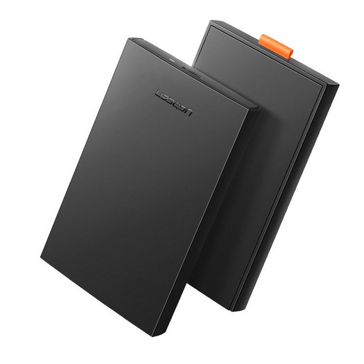 Кутия за хард диск Ugreen SATA 2.5", USB 3.2, (5Gbps), Micro USB Superspeed с кабел, черен