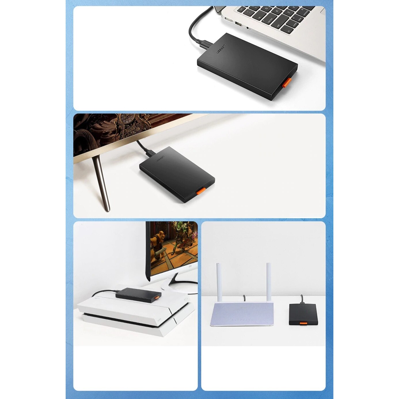 Rack extern HDD si SSD 2.5 inch UGREEN CM237, 6TB, USB 3.0 la microUSB ...