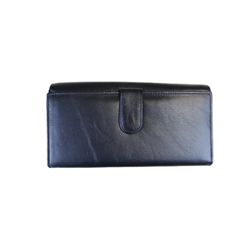 Portofel dama, din piele naturala, Hassion, Model A05 Black Portofel dama, din piele naturala, Hassion, Model A05 Black